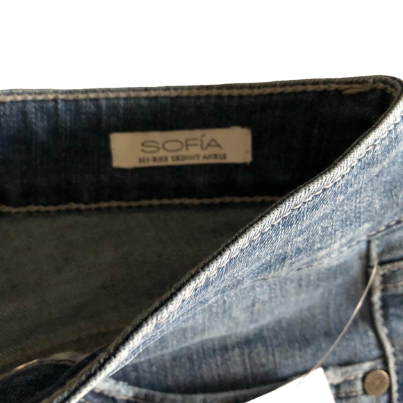 Sofia Jeans by Sofia Vergara Women's High Rise Slim Skinny Ankle Denim Jeans - Picture 7 of 9